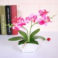 thumbnail image 4 of SPRING PARK 1Pc Artificial Butterfly Orchid Flower Silk Flower Bouquet Artificial Flower Plant for Wedding Home Decoration, 4 of 7