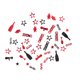 thumbnail image 5 of Confeti De Graduación, Decoración De Confeti De Graduación Respetuoso Con El Medio Ambiente 100 G Superficies Suavizantes Negro Brillante Rojo Para Fiesta Para Decoración De ANGGREK Otros, 5 of 8