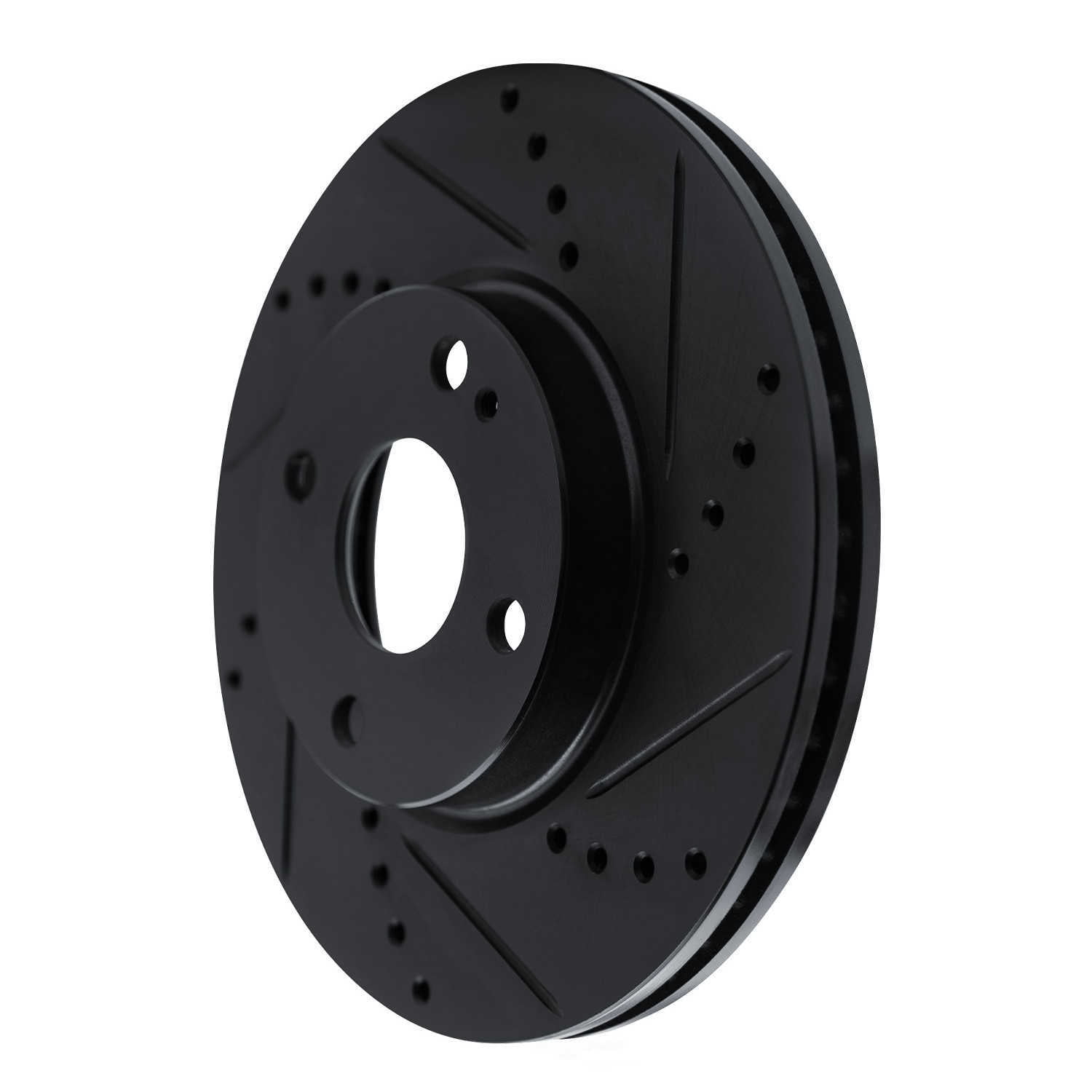 Dynamic Friction Company 633-91003R DFC Brake Rotor - Drilled And Slotted - Black