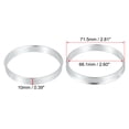 thumbnail image 5 of Unique Bargains 4 Pcs 71.5mm to 66.1mm Universal Car Hub Centric Rings Silver Tone, 5 of 6