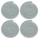 thumbnail image 1 of 4 Pcs Manteles Individuales Redondos Trenzados, 4.3" Manteles Tejidos para Mesa de Cocina para Decoración de Granja (Gris), 1 of 7