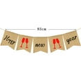 thumbnail image 2 of WHAMVOX Burlap Garland New Year Party Hanging Swirls Assorted Color 1Pack, 2 of 6