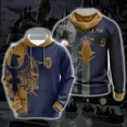 thumbnail image 3 of Suéter con capucha y manga larga de cuello redondo para hombre y mujer de Harry Potter Hogwarts House Gryffindor Slytherin Ravenclaw Hufflepuff, 3 of 5