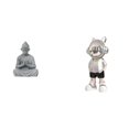 thumbnail image 1 of Escultura De Explorador Sabio, Figura De Astronauta Primate Iluminado, Decoración Moderna Para El Hogar, Jardín, Oficina, Espacio De Meditación., 1 of 8