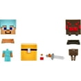 thumbnail image 4 of Minecraft Mob Head Minis Spider Slayer Steve Pack with 2 Action Figures, 4 of 5