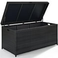 thumbnail image 4 of Crosley Furniture Palm Harbor Wicker / Rattan Patio Deck Box in Brown, 4 of 8