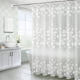 thumbnail image 1 of Cortina de baño impermeable YONGSHENG con ganchos 180x200 cm Antimoho, 1 of 4