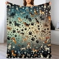 thumbnail image 3 of nygtbtfer Dog Blanket Gifts for Kid Women Just a Girl Who Loves Dogs Soft Warm Lightweight Cozy Cute Cartoon Animals Lover Throw Blankets for Bed Living Room Sofa Couch Decor, 3 of 6