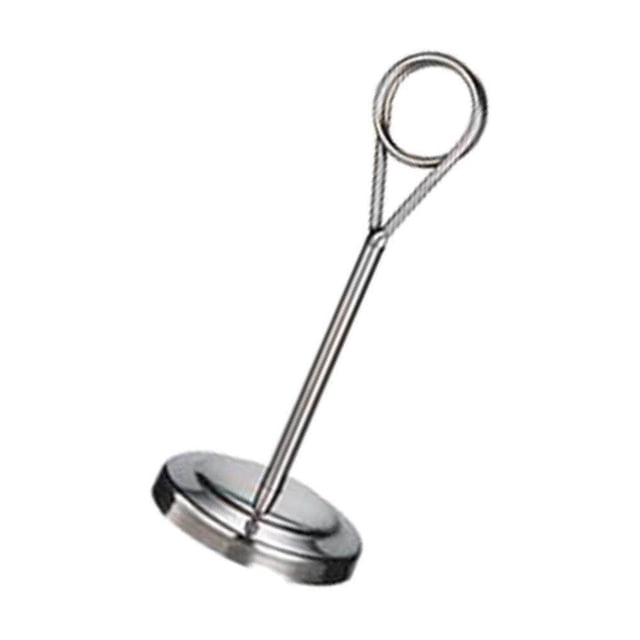 Youkk Support de Numéro de Table en Acier Inoxydable Support de Photo pour Hôtel Argenté 15cm