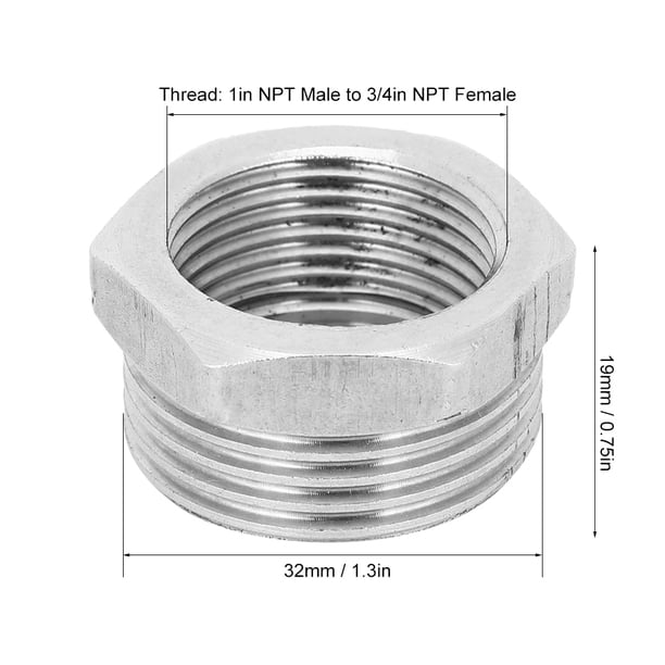 A Adaptador De Tornillo Roscado Macho A Macho, 5 Unidades, | Cuotas Sin