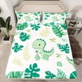 thumbnail image 2 of Castle Fairy Kids Teens Cartoon Dinosaur Bed Sheets,Tropical Tree Leaves King Sheets, 2 of 7