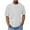 White, variant on LODIENY Mens Knit Waffle T Shirt Casual Textured Crewneck Athletic Workout Tees Solid Color Short Sleeve Fall Breathable Stylish Shirts Tops Light Blue XXL