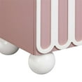 thumbnail image 5 of Maklaine Modern / Contemporary Wood Nightstand in Mauve Finish, 5 of 8