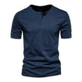 thumbnail image 3 of yillto Mens Muscle Tee Short Sleeve Workout Gym Shirts V Neck Casual Tops Summer Casual Exercise T Shirts, 3 of 4