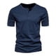 thumbnail image 4 of pstuiky Camisas casuales de manga corta para hombre, Blusas de cuello redondo, manga corta, transpirables, con botones y diseño informal para hombre camisas casuales para hombre l, 4 of 4
