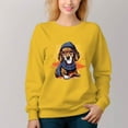 thumbnail image 5 of Women's  Crew Neck Pullover Cozy Clothes Autumn Winter-Scarf Puppy Print, 5 of 16