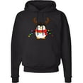 thumbnail image 2 of Inktastic Penguin Xmas Adult Hoodie Sweatshirt, 2 of 4
