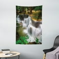 thumbnail image 1 of Nature Tapestry, Tropical Paradise Waterfall in Thailand Surreal Cascade Wonders of the World Scenery, Wall Hanging for Bedroom Living Room Dorm Decor, 40W X 60L Inches, Multicolor, by Ambesonne, 1 of 2