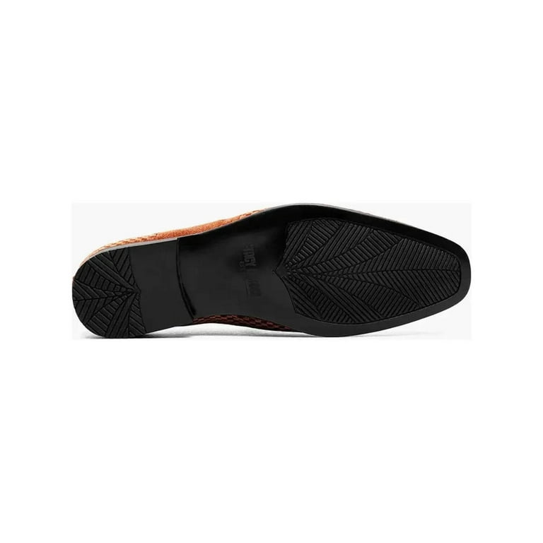 Stacy Adams Shapshaw Velour Moc Toe Slip On Shoes Cognac  display picture 1