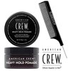 American Crew HEAVY HOLD POMADE, Heavy Hold with High Shine w/ SLEEK PIN COMB - 3 oz/85 g