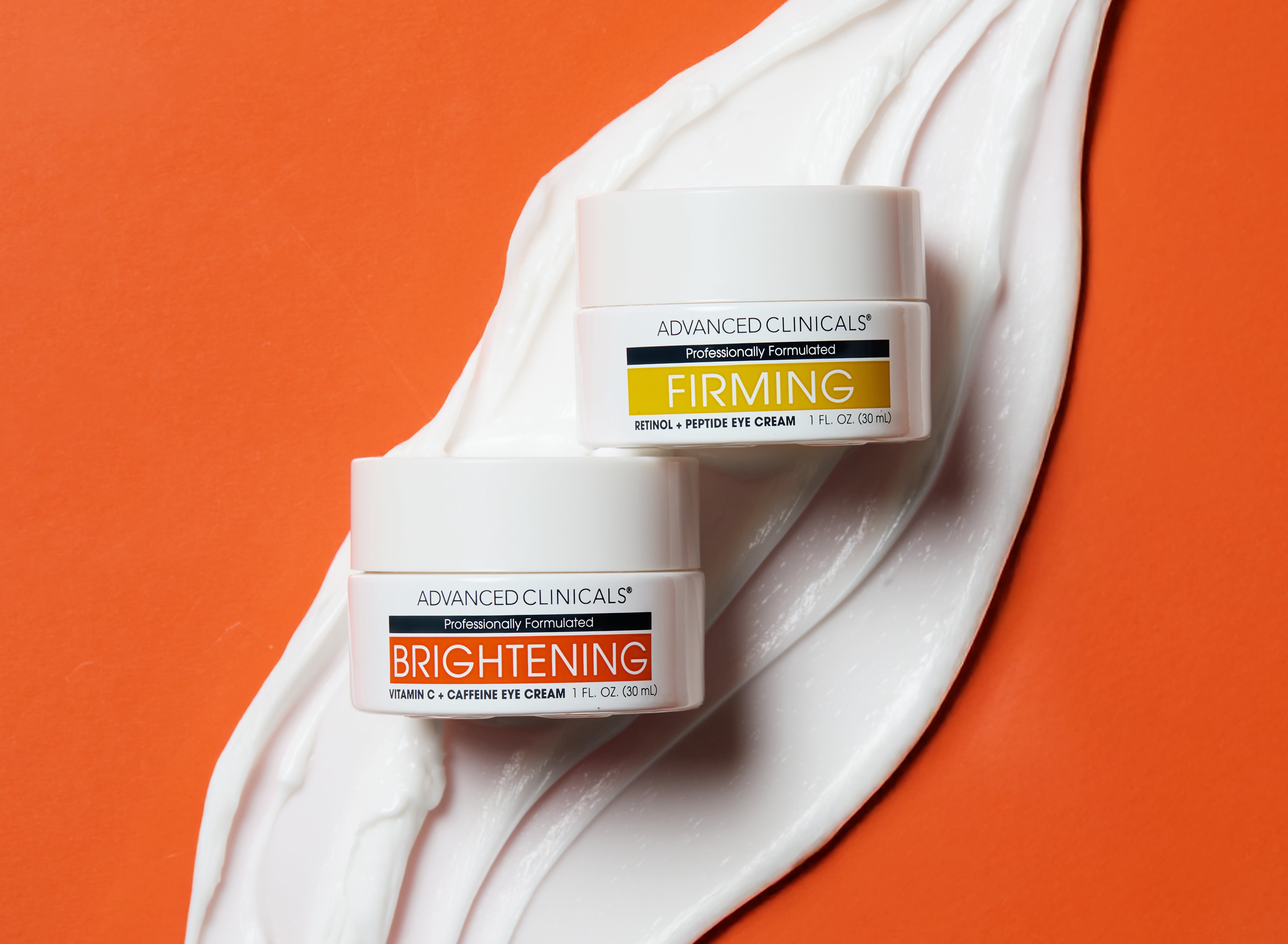 Advanced Clinicals Retinol Eye Cream + Vitamin C Under Eye Cream 2pc Skin Care Set | Visible Anti Aging Under Eyes Face Moisturizer Helps Improve Appearance Of Dark Circles, Puffy Eyes, & Puffiness