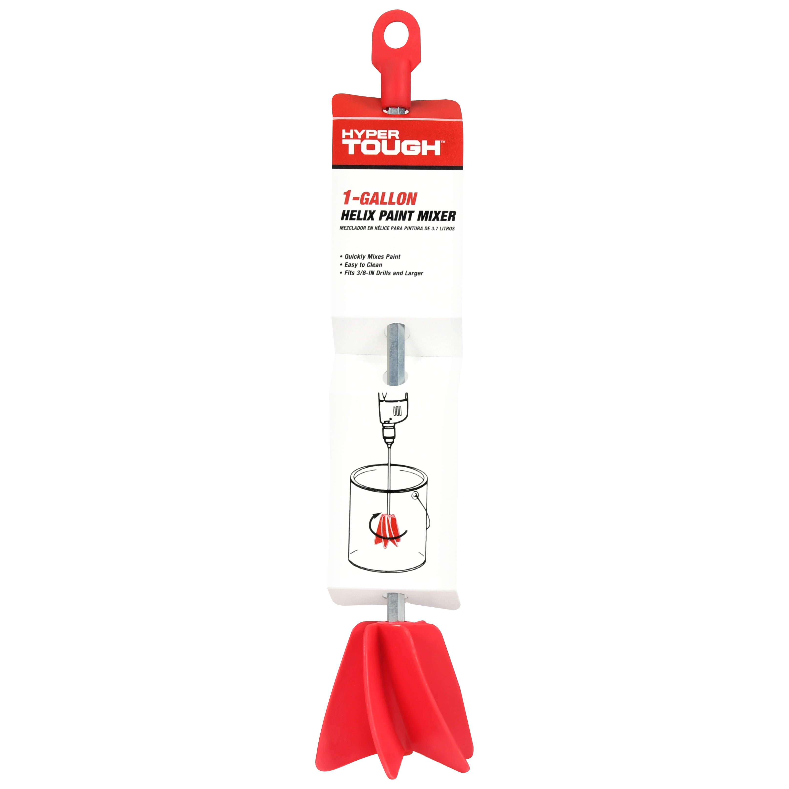 Hyper Tough Helix Paint Mixer for 1 Gallon Containers