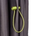 thumbnail image 3 of Magnetic Curtain Tiebacks Curtain Clips Rope Rear Curtain Holders Buckles Curtain Binder Curtain Holders for Home Decoration Cafe Office 2 Pieces Green, 3 of 7