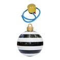 thumbnail image 4 of Bola inflable navideña BLESIY 50 cm PVC Rayas Blancas negras, 4 of 8