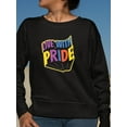thumbnail image 2 of Live With Pride Colorful Banner Sweatshirt Women -Smartprints Designs, Female 3X-Large, 2 of 4