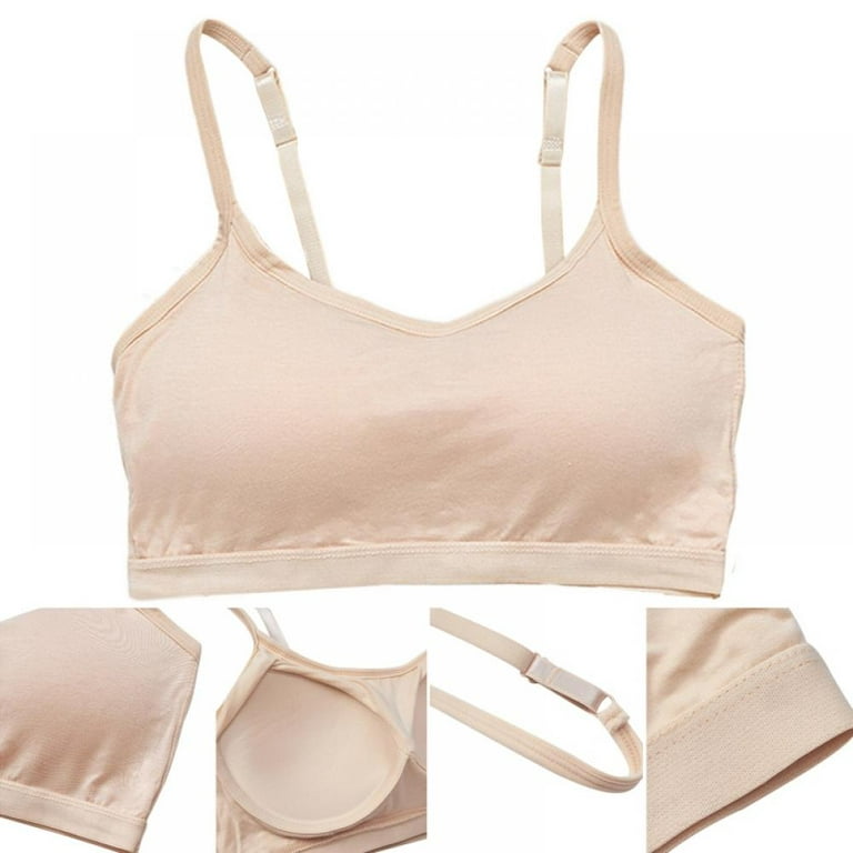 Comfortable Bras, Seamless Wire Free Everyday Bras for A to C Cups, V Neck  Soft and Light Basic Bras for Women 