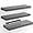 Grey, variant on TACYKIBD Floating Shelves, Wall Shelves for Bathroom/Living Room/Bedroom/Kitchen Decor, White Shelves with Invisible Brackets Set of 3 - AMFS08