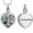 Type-A-Customize, variant on Tree of Life Urn Necklace for Ashes Heart Cremation Jewelry with Crystal / Abalone Shell Heart Urn Ashes Keepsake Necklace for Women Ashes Holder with Funnel Filler Jewelry