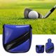 thumbnail image 5 of Putter de golf de 1 pieza, cierre de tapa de cabeza, putter de Hallet de onda cuadrada de semi-talón, apto para la mayoría de los accesorios de golf d Azul Baoblaze Cubierta de la cabeza del putter de golf, 5 of 8
