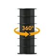 thumbnail image 6 of SpaceAid Rotating Shoe Rack Tower 6 Tier, Display Lazy Susan, Black, 23.2"D x 23.2"W x 54.2"H, 6 of 6