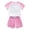 Pink, variant on Boys' Active Shorts Set Casual Quick Drying Clothes Summer T Shirt Shorts Two Piece Set Kids Boys Golf Shorts 4-5 Years