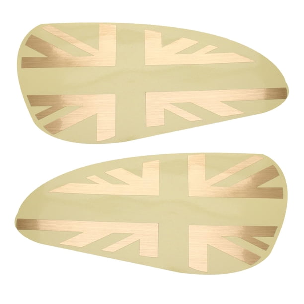 Adhesivo protector de rodillas para tanque de motocicleta, adhesivo lateral para tanque de motocicleta dorado