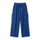 thumbnail image 3 of Pantalones de Vestido de Cintura Elástica para Mujeres Color Sólido Suelto Elástico Cordón de Cintura Pantalones de Pierna Recta de Bolsillo Grande, 3 of 5
