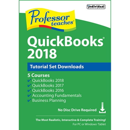 Individual Software Inc. PDB-Q18 PT QuickBooks 2018 Tutorial Set (Best Version Of Quickbooks)