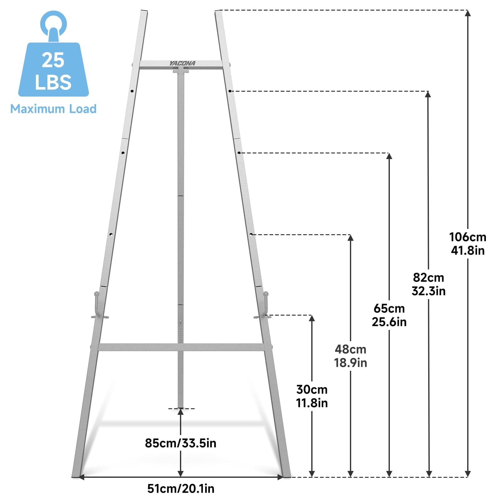 Yacona Easel Stand - Painting racks for ecommerce - Walmart