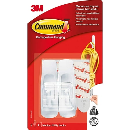 

Command White Hooks GP001-9NA- 9 hooks and 12 strips