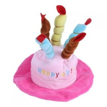Dog Birthday Hat, Candles Design Birthday Hats Accessory for Dogs Small Animals