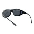 thumbnail image 4 of Anti-glare Polarized 60mm Fit Over Large Plastic Round Sunglasses Matte Black, 4 of 4