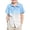 Light Blue, variant on lnmuld Boys Cute Tops Short Sleeve Gradient Casual Button Down Shirt for Kids Summer Beach and Outdoor Activities Size:13-14 Years