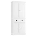 thumbnail image 4 of Homfa 72.4" Tall Bathroom Storage Cabinet with Drawer, 4 Door Modern Freestanding Floor Cabinet for Small Spaces, White, 4 of 7