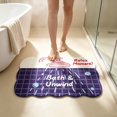 thumbnail image 5 of KKOUHVY Bathroom Rugs, Wavy Edge Cute Irregular Bath Mat, Absorbent Dries Quickly Non-Slip Soft Bathroom Decor, Suitable for Tub&Shower, 5 of 5