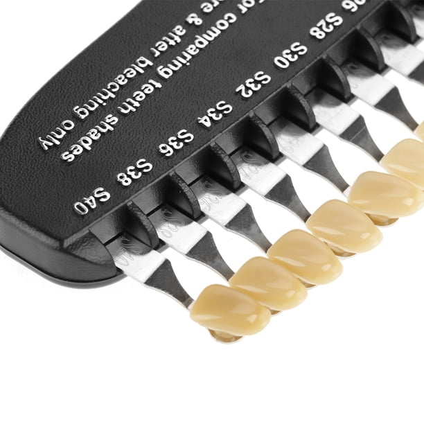 Dental Shade Guide,20 Colors Teeth Whitening Shade Guide Bleach