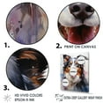 thumbnail image 3 of Designart "Brilliant Border Collie I" Animals Dog Floater Framed Canvas Wall Art, 3 of 5