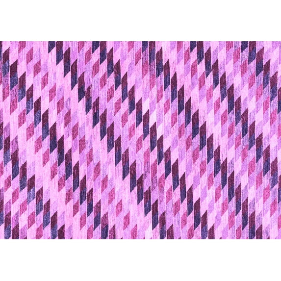 Ahgly Company Indoor Rectangle Abstract Purple Modern Area Rugs, 5' x 8'