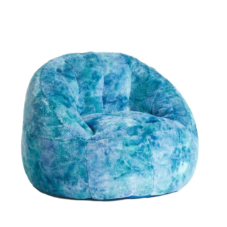 Heritage Club Rainbow Faux Fur Bean Bag Chair Purple Walmart