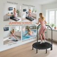 thumbnail image 2 of Kadyn 40" Toddler Trampolines with Adjustable Foam Handle, Outdoor Toddler Trampolines for Adults, Black, 2 of 6